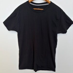 Hanes Slim Fit ComfortBlend Black Crew Neck T-Shirt Men’s L/G